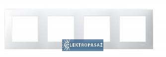 Szafir biały ramka 4-krotna R-4Z/00 Ospel 1
