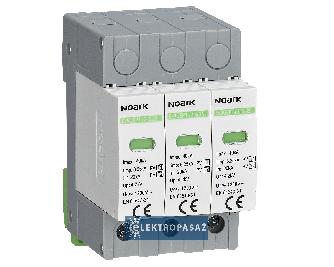 Ogranicznik przepięć SPD Ex9UEP, typ B+C, 1000 V DC, 3 moduły szer., dla uziemionych systemów PV 111759 Noark 1