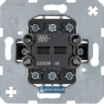Berker one.platform Mechanizm łącznika schodowego podwójnego 53303808 Hager Polo 1