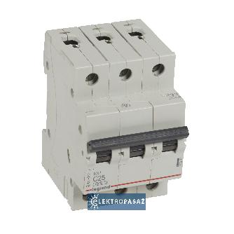 Wyłącznik nadprądowy 3P C  25A  6kA AC S 303 RX3 419237 Legrand 1
