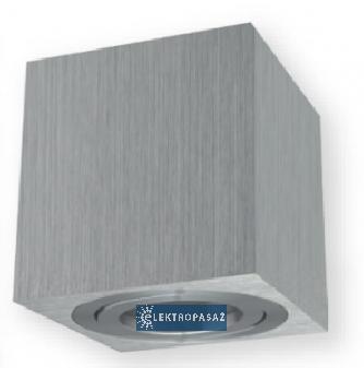 Oprawa natynkowa GU10 230V AC IP20 kwadratowa ruchoma chrom OH 37 KPOH37CH Kobi 1