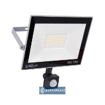 Naświetlacz LED Slim czujnik ruchu  50W 4000lm biała zimna IP65 szary Kroma Struhm 03707 Ideus 1