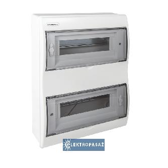 Rozdzielnica modułowa natynkowa 2x12 N+PE IP40 z klapką RN-24 Fala 7.5 Elektro-plast Opatówek 1