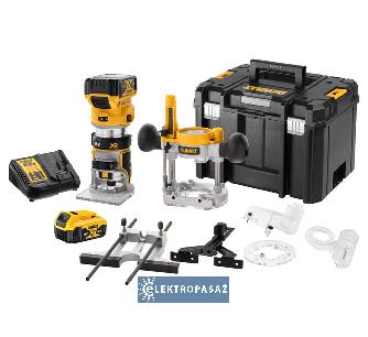 Akumulatorowa frezarka górnowrzecionowa DeWalt DCW604P2-QW 18V XR 2x5,0Ah Li-Ion TStak 1