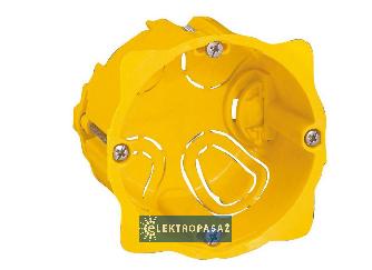 Puszka instalacyjna do płyt g-k 60mm płytka 50mm żółta Batibox 080051 Legrand 1