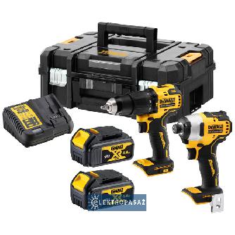Zestaw narzędzi Combo DeWalt DCK2062M2T-QW 18V XR 2x4,0Ah Li-Ion DCD709+DCF809 TSTAK 1