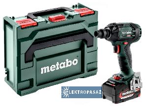 Akumulatorowy zakrętak udarowy Metabo SSW 18 LTX 300 BL 1/2 cala 300Nm 18V 2x5,2Ah Li-Power metaBOX 145 + akumulator 2,0Ah gratis 602395650 1