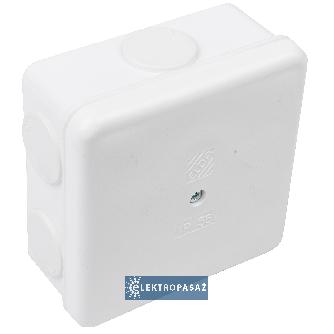 Puszka instalacyjna natynkowa  80x 80x 38mm z zaciskami IP56 biała PON 56 ZZL Elda PON568080ZZL Schneider 1