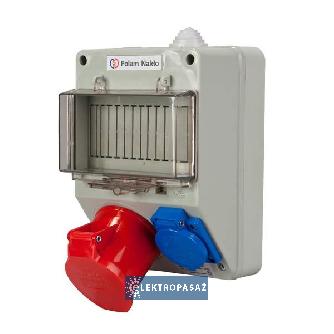 Rozdzielnica budowlana 16A 5P + 2P+Z 230V okno 7 mod. IP44 6263-130 Polam Nakło 1