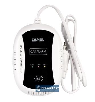 Czujnik gazu ziemnego i propan-butan CGZ-01 230V AC Zamel 1