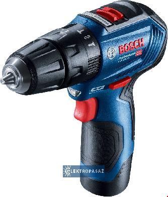 Wiertarko-wkrętarka udarowa Bosch GSB 12V-30 2x2,0Ah walizka 06019G9100 1