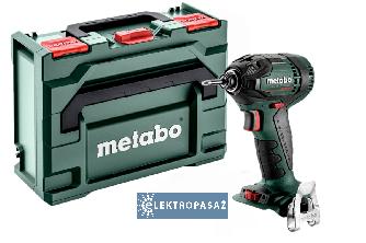 Zakrętak udarowy Metabo SSD 18 LTX 200 BL Hex 1/4 cala 200Nm 18V bez akumulatora i ładowarki metaBOX 145 602396840 1