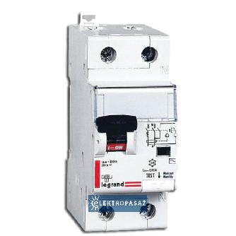 Wyłącznik różnicowoprądowy z członem nadprądowym 2P C 10A 0,03A typ A  6kA P 312 DX3 411059 Legrand 1