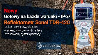 Reflektometr lokalizator uszkodzeń kabli TDR-420 WMPLTDR420 Sonel 1