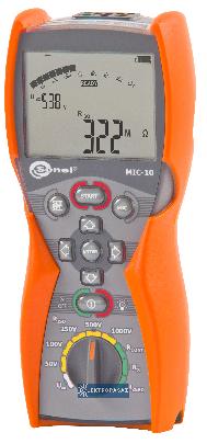 Miernik rezystancji izolacji MIC-10 z certyfikatem kalibracji WMPLMIC10 Sonel 1