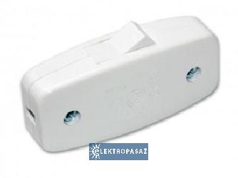 Łącznik kołyskowy przelotowy 2,5A 250V IP20 biały WP-8A WP8A01 Schneider 1