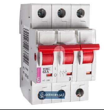 Rozłącznik izolacyjny modułowy 3P  63A SV 363 002423314 ETI Polam 1