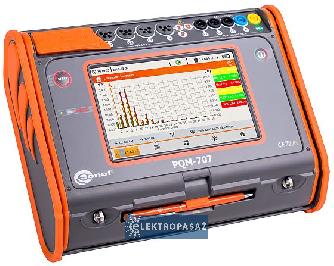 Analizator jakości zasilania PQM-707 z certyfikatem kalibracji WMPLPQM707 4szt. cęgów F-3A Sonel 1