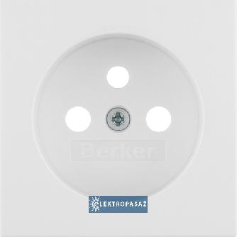 Berker B.Kwadrat biały p/t płytka czołowa do gniazda z uziemieniem 2P+Z 3963808999 Hager Polo 1