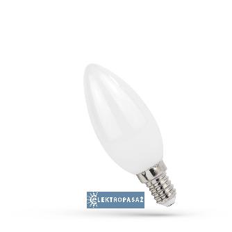 Żarówka LED świeczka E14  1,0W 100lm COG biała ciepła milky 270st. Spectrum WOJ+14577 Wojnarowscy 1