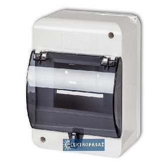 Rozdzielnica modułowa natynkowa 1x 5 NP+E IP30 z klapką OB-5ZZK Karlik 1