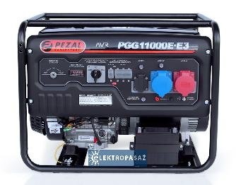 Agregat zmiennofazowy jednofazowy/3-fazowy PGG11000E-E3 3F/1F 10,0kVA / 8,0kW silnik Pg460 rozr. R+E AVR Pezal 1