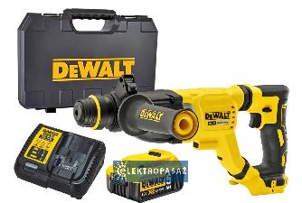 Akumulatorowy młot udarowo-obrotowy z uchwytem SDS-plus DeWalt DCH263P1-QW 3,0J 18V XR 1x5,0Ah Li-Ion walizka 1