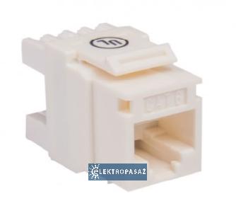 Moduł gniazda komputerowego RJ45 kat. 6 UTP nieekranowany narzędziowy biały CCAS-K6-UTP C&C 1