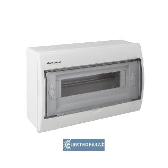 Rozdzielnica modułowa natynkowa 1x12 N+PE IP40 z klapką RN-12 Fala 7.3 Elektro-plast Opatówek 1