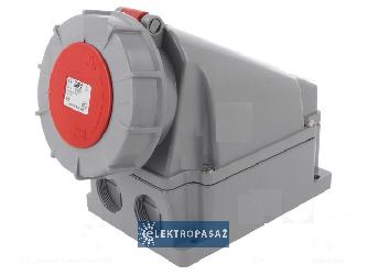 PCE gniazdo plastikowe stałe 3X63+0+Z IP67 135-6 1