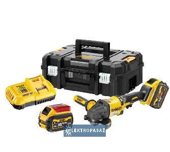 Szlifierka kątowa DeWalt DCG418T2-QW 125mm 54V XR FlexVolt 2x6,0Ah Li-Ion TSTAK 1