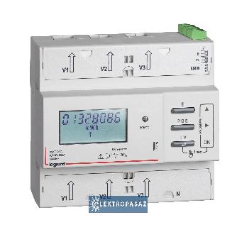 Licznik energii elektrycznej 3-fazowy 125A 125 A z wyjściem impulsowym i RS485 z MID 412075 Legrand 1