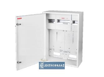 Szafka licznikowa uniwersalna z zamkiem 2x licznik elektron. 3F 1xTH35 18 modułów IP30 RU-2L-P Z /E Karwasz 1