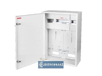 Szafka licznikowa uniwersalna z zamkiem 2x licznik elektron. 3F 1xTH35 18 modułów IP30 RU-2L-P Z/E Karwasz 1