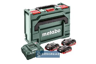 Akumulatory Metabo 18V 3x4,0Ah LiHD + ładowarka ASC 55 metaBOX 145 685133000 1
