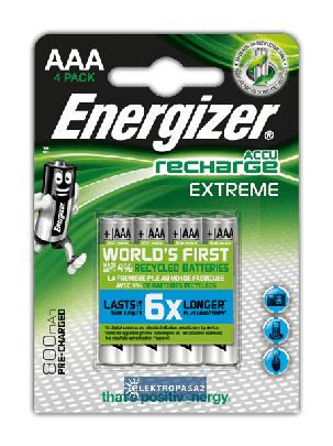 Bateria akumulator Extreme HR03 / AAA 1,2V 800mAh E300624400 Energizer 1 sztuka 1