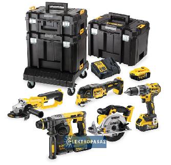 Zestaw narzędzi Combo DeWalt DCK654P3T-QW 18V 3x5,0Ah Li-Ion 6-częściowy 3xTSTAK + wózek Nowość 1