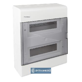 Rozdzielnica modułowa natynkowa 2x12 N+PE IP40 z klapką SRn-24 1.6 Elektro-plast Opatówek 1