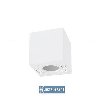 Oprawa natynkowa GU10 230V AC IP20 kwadratowa ruchoma biała OH 37 KPOH37BI Kobi 1