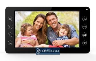 Wideomonitor LCD 7 cali VP-819B Zamel z dotykowymi przyciskami czarny ENT10000403 1