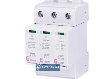Ogranicznik przepięć PV 3P typ 2 ETITEC M T2 PV 1100/20 Y 002440515 Eti Polam 1
