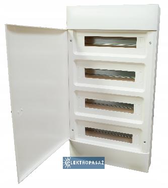 Rozdzielnica modułowa natynkowa 4x18 N+PE IP40 IK07 z klapką białą Practibox S 137429 Legrand 1