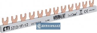 Szyna łączeniowa widełkowa 1P  80A 12mm2 12 mod. IZ12/1F/12 002921018 ETI Polam 1