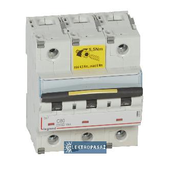 Wyłącznik nadprądowy 3P C  80A 16kA AC S 313 DX3 409280 Legrand 1