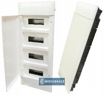 Rozdzielnica modułowa podtynkowa 4x12 N+PE IP40 IK07 z klapką białą Practibox S 135364 Legrand 1