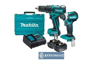 Zestaw narzędzi Combo Makita DLX2142S 18V 2x3,0Ah wiertarko- wkrętarka udarowa DHP453 + wkrętarka udarowa DTD152 1