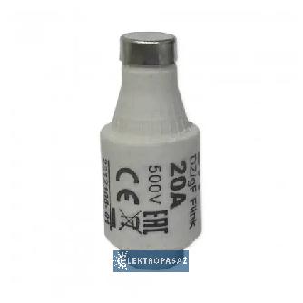 Wkładka topikowa szybka 20A 500V AC / 440V DC DII DZ / gF / BiWts 002312106 ETI Polam 1