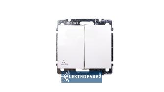 Sistena Life arctic łącznik schodowy podwójny IP44 bez ramki 771022 Legrand 1
