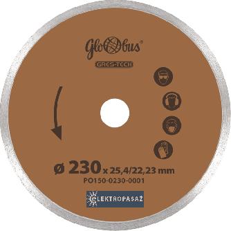 Tarcza diamentowa do cięcia prosta 125x22,23 Gres-Tech do gresu, granitu, marmuru PO150-0125-0001 Globus 1