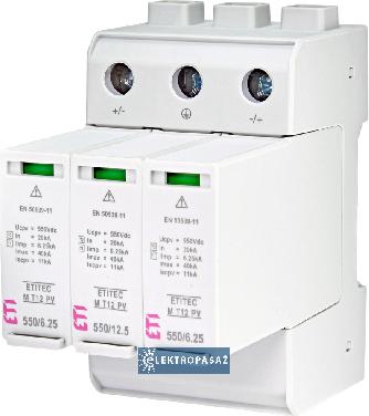 Ogranicznik przepięć PV 3P typ 1+2 ETITEC M T12 PV 1100/12,5 Y 002440511 Eti Polam 1
